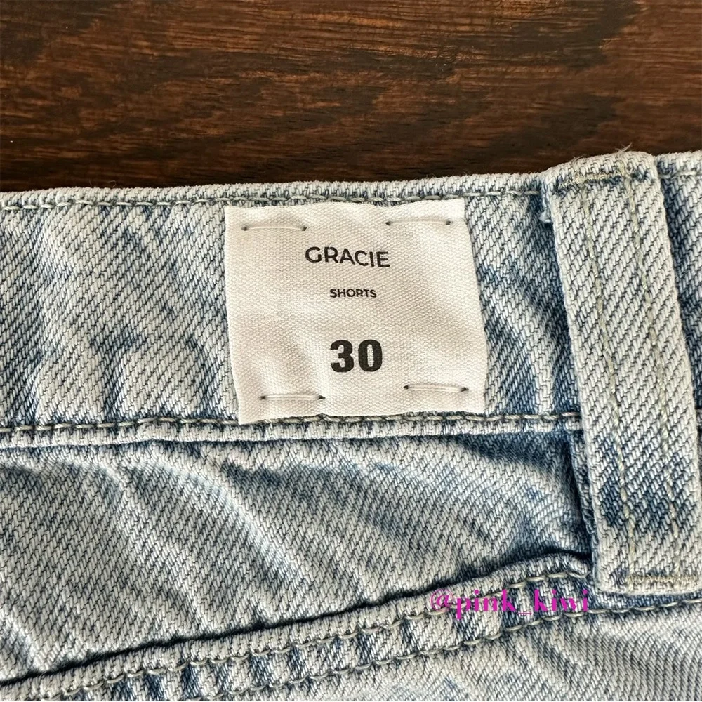 Hudson Gracie Raw Edge Hem Jean Shorts